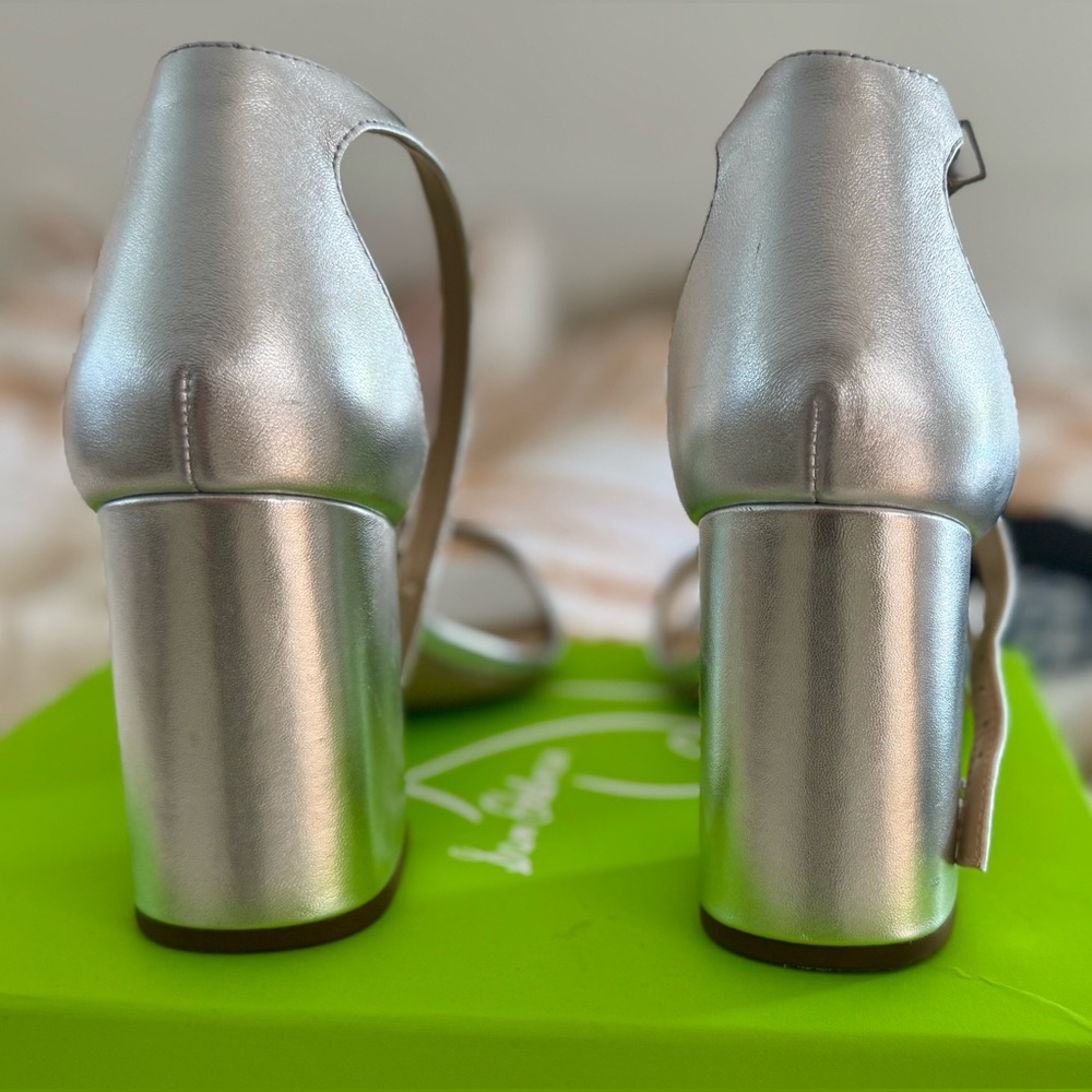 Sam Edelman Silver Daniella Women’s Heels Size 9 - Picture 6 of 11